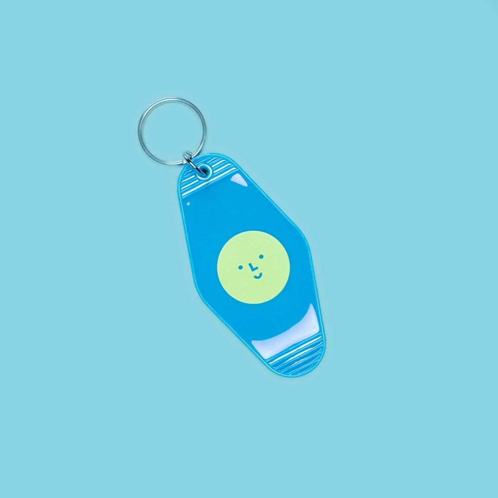 Happy Place Retro Motel Keychain