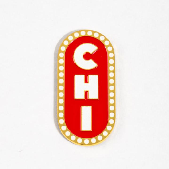 Chicago Marquee Sign Icon Magnet