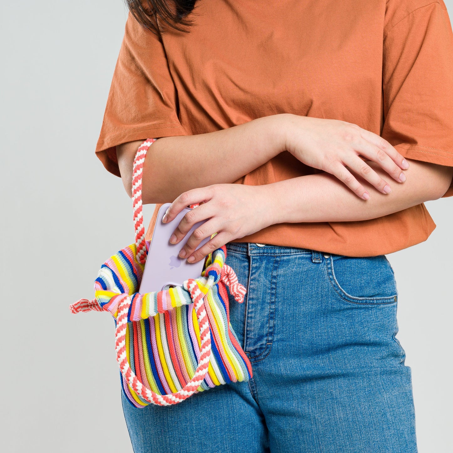 Candy Stripe Mini Tote