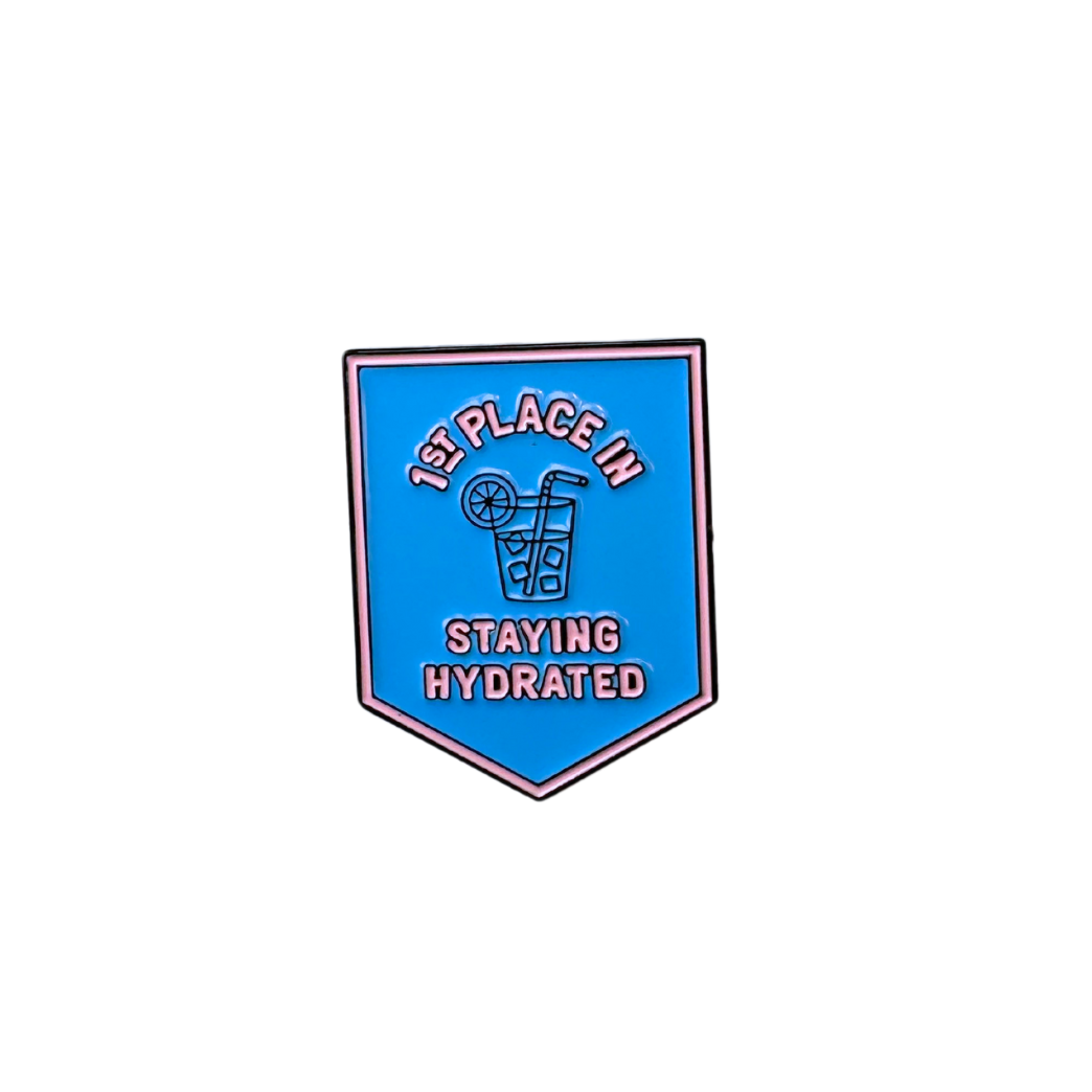 1st Place in Staying Hydrated Enamel Pin