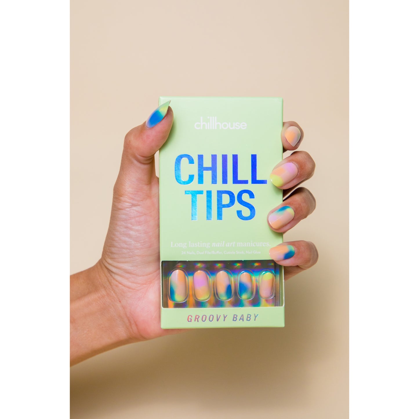 Chill Tips Groovy Baby Press-On Nails