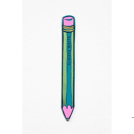 Always Write Pencil Bookmark in Turquoise