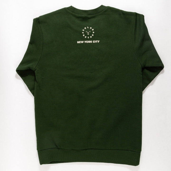 NYC Subway Style Adult Lettering Crewneck Sweatshirt