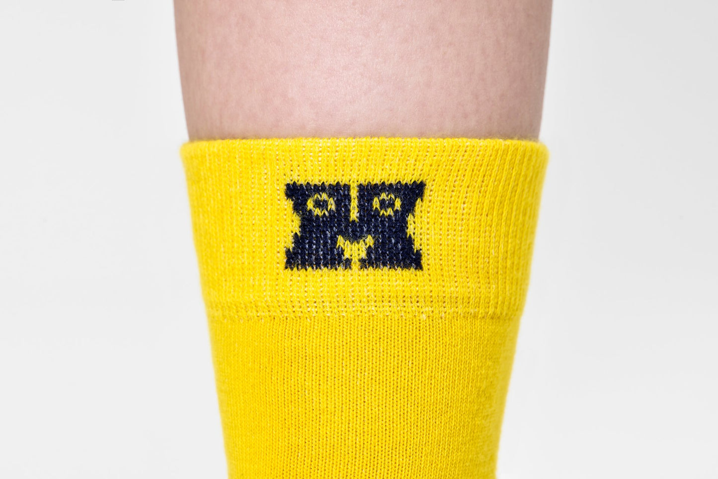 Yellow Solid Crew Sock