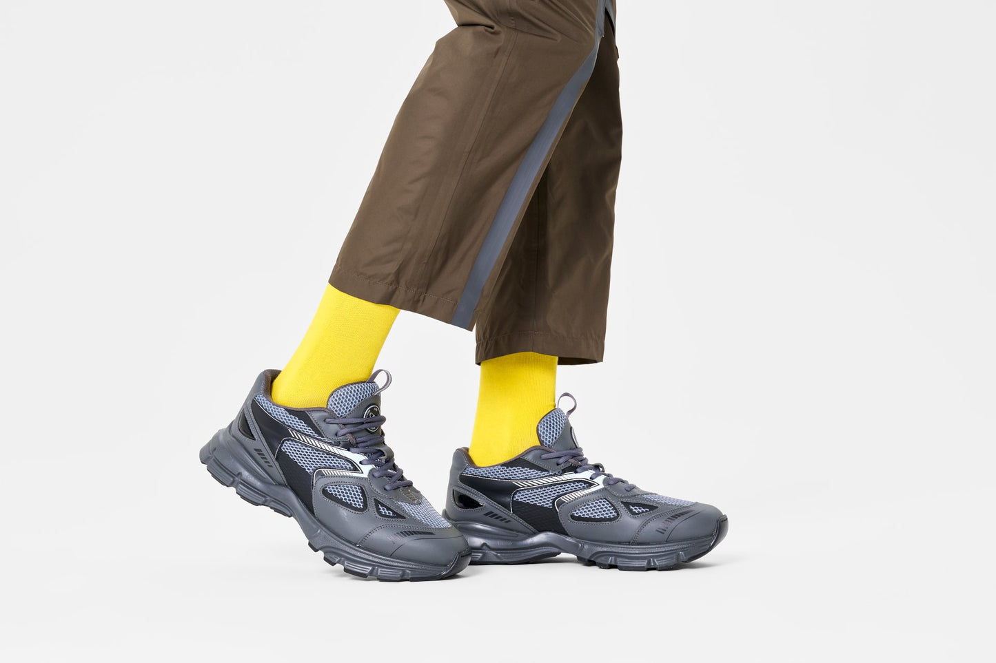 Yellow Solid Crew Sock