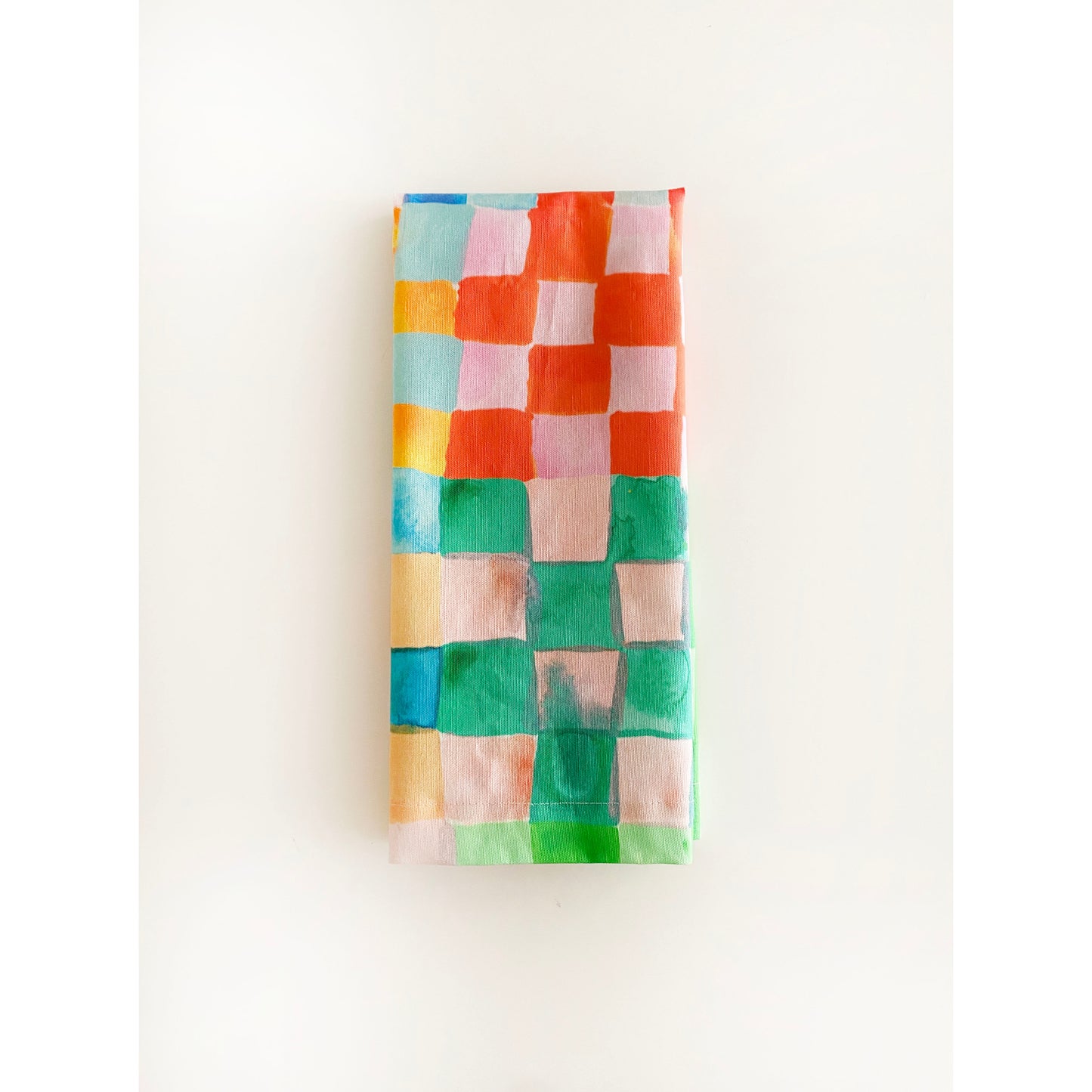 Pastel Checkerland Tea Towel