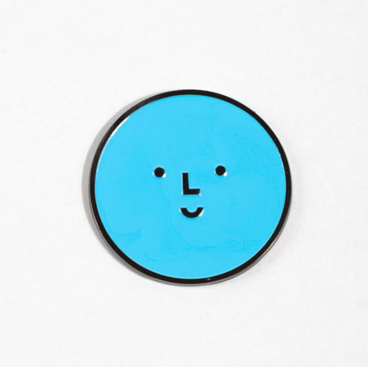 Blue Smiley Logo Magnet