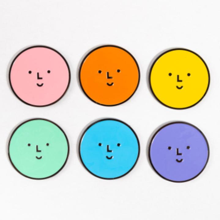 Yellow Smiley Logo Magnet