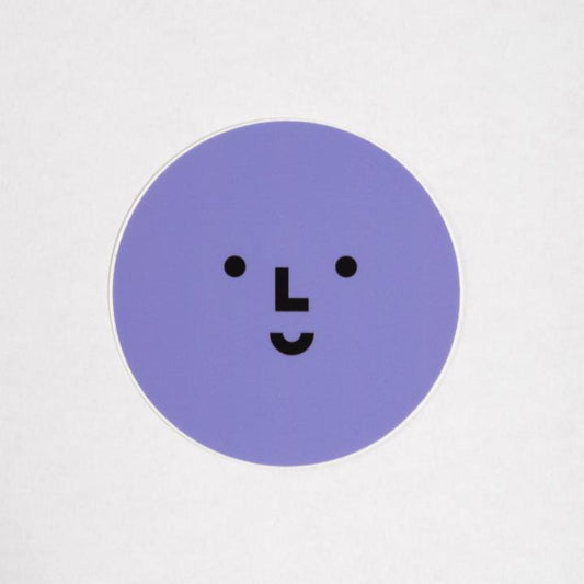 Smiley Logo Vinyl Sticker - Purple