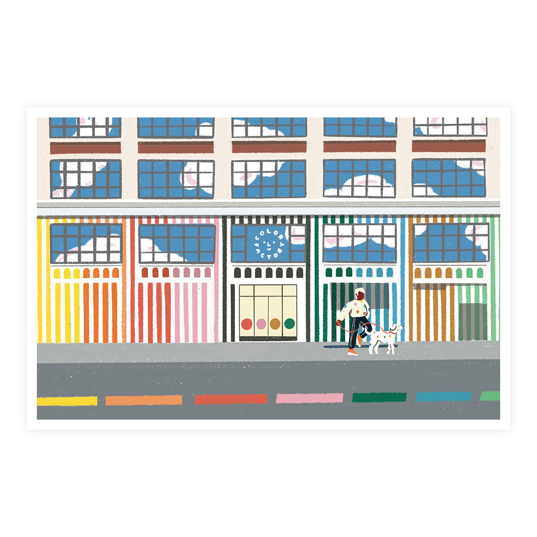 New York City Color Factory Postcard by Artist Leanne Gan