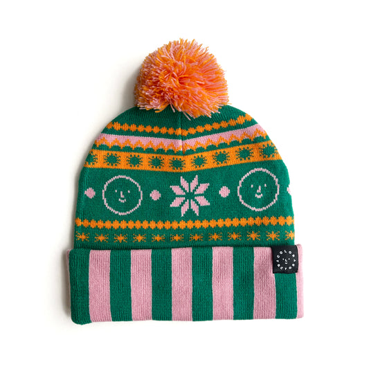 Fair Isle Kid's Knit Beanie