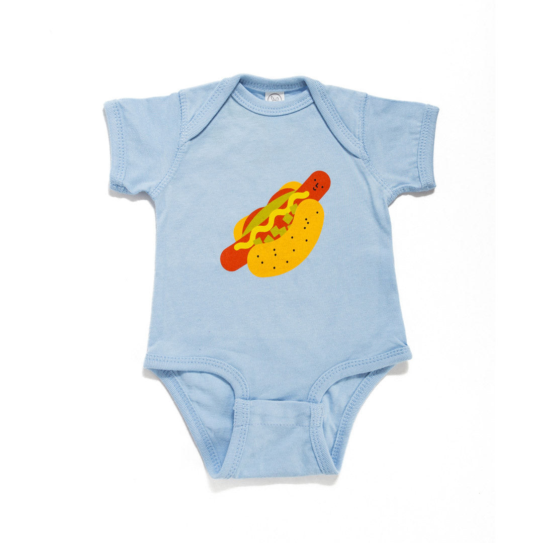 Chicago Hot Dog Icon Onesie