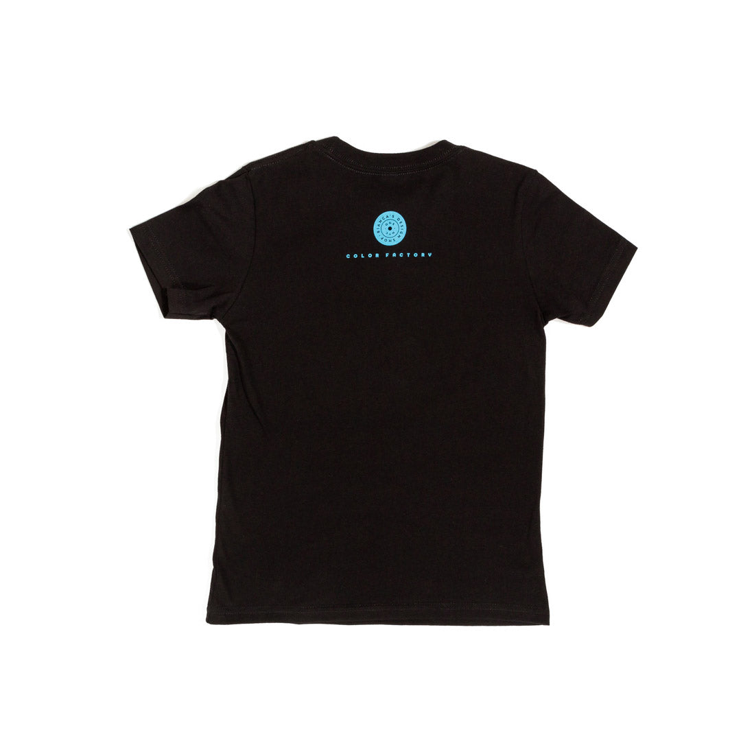 Future is Colorful Screen Printed Black Kid's T-Shirt
