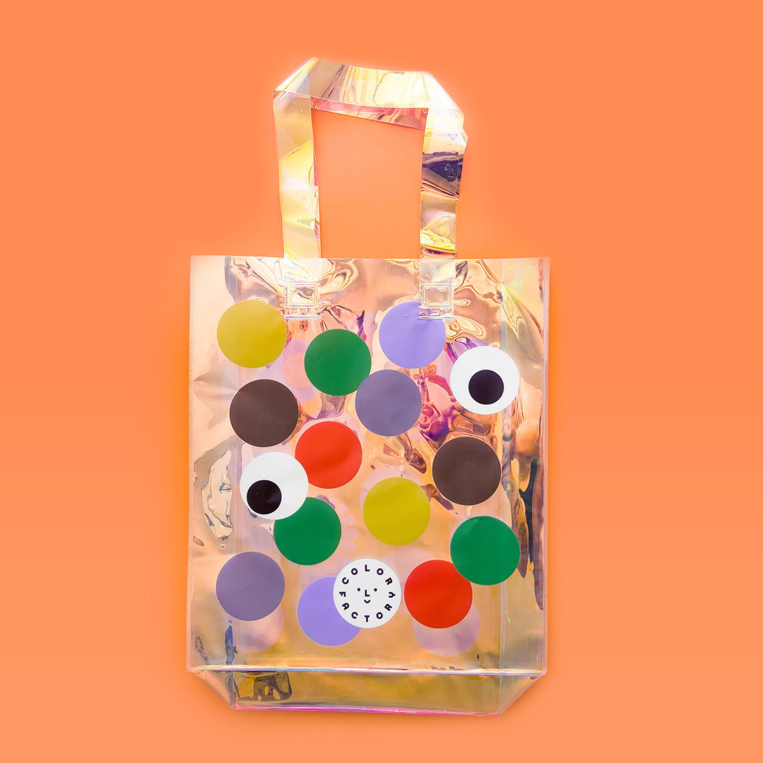 Polka Dot Monster Iridescent Tote
