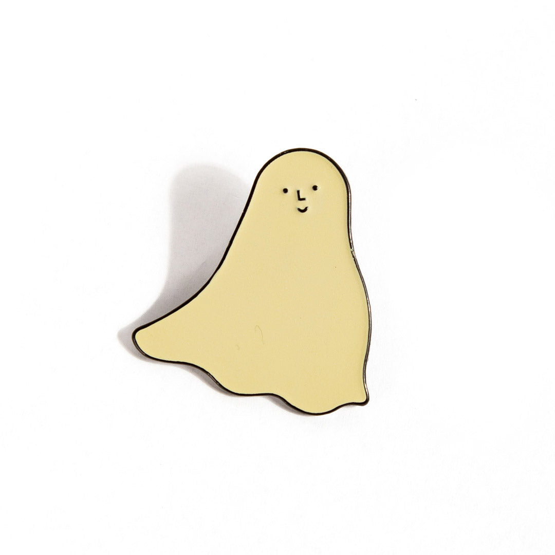 Glow-in-the-Dark Ghost Enamel Pin