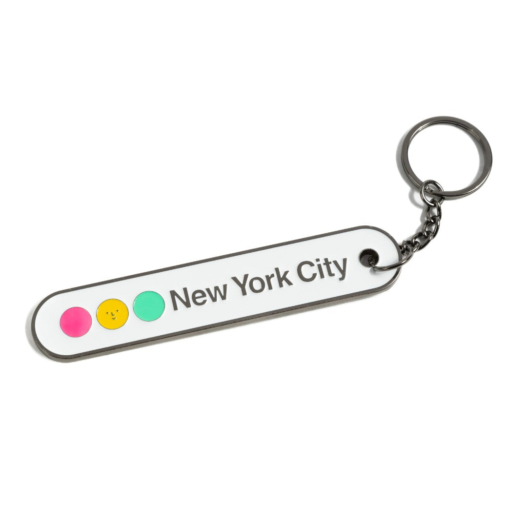 New York Lettering Keychain