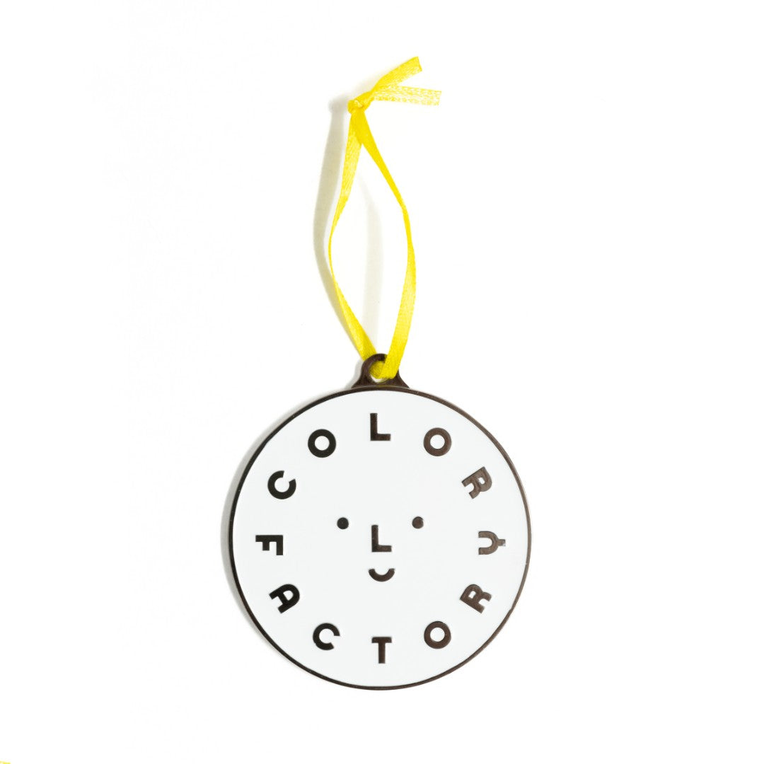 Yellow Smiley Logo Ornament