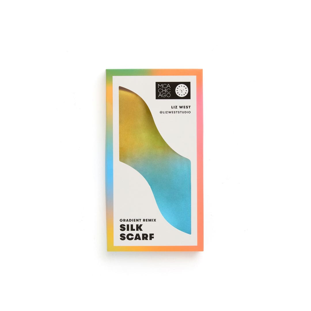 "Gradient Remix" Silk Scarf - Designed by Artist Liz West