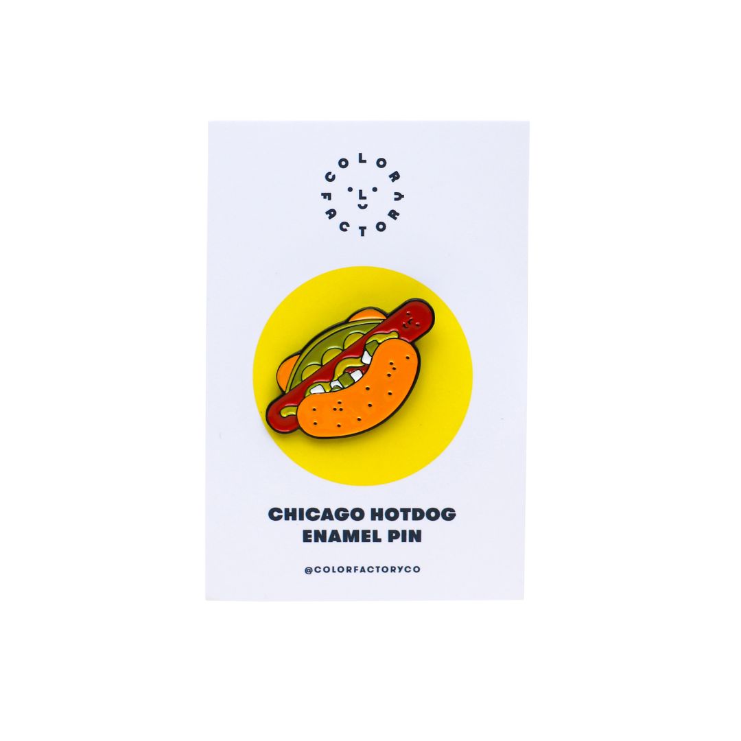 Chicago Hot Dog Enamel Pin