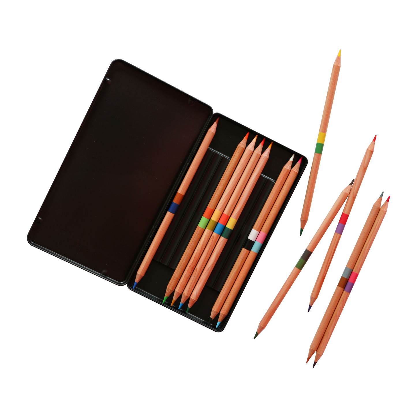 Striped Colored Pencil Set