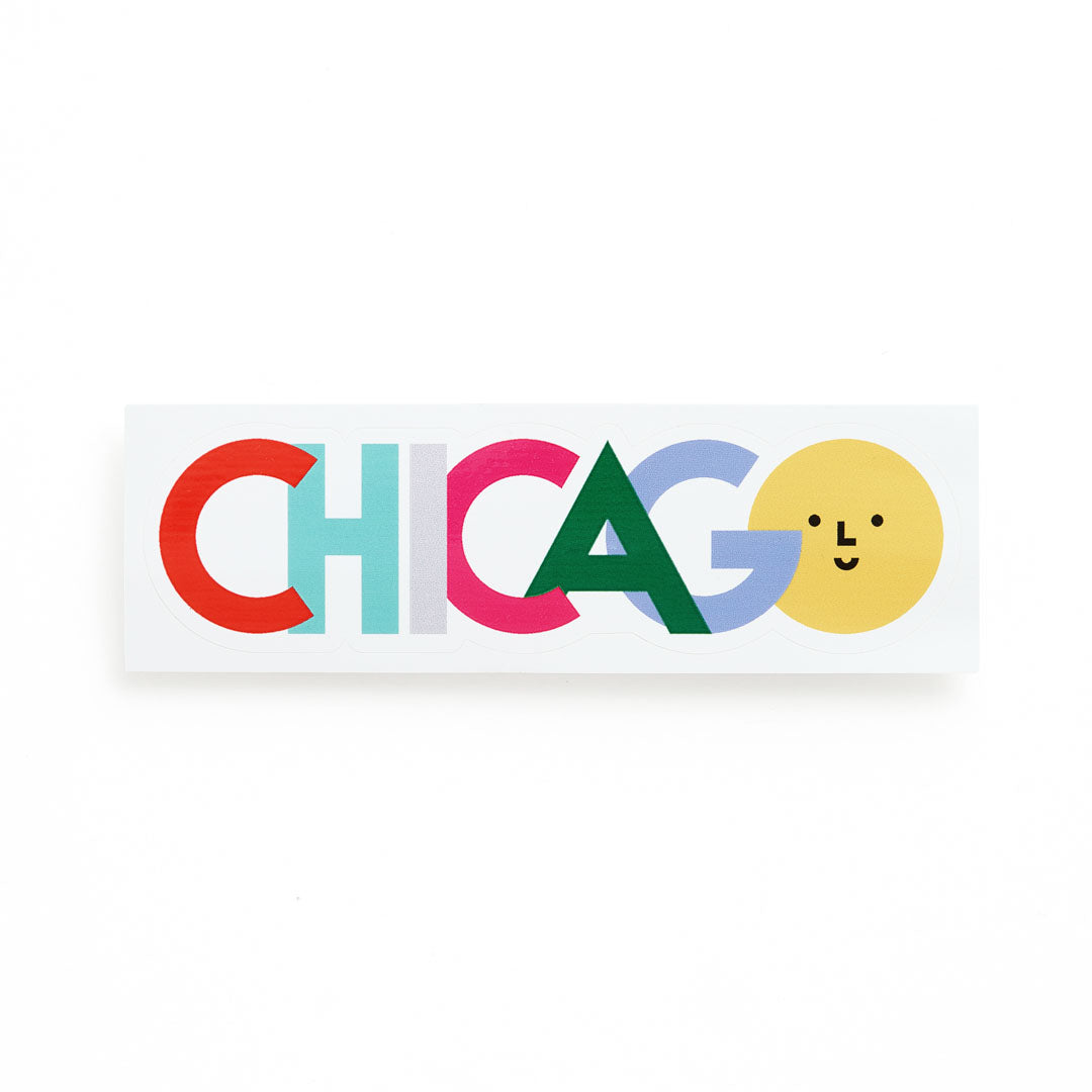 Chicago Lettering Sticker