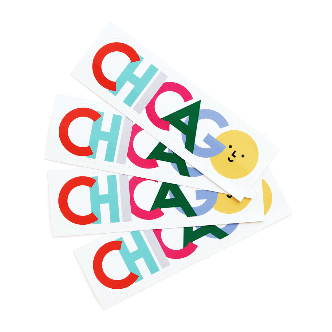 Chicago Lettering Sticker