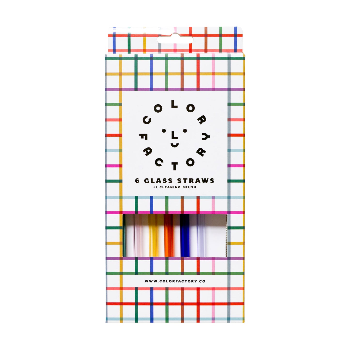 Multicolored Glass Straws