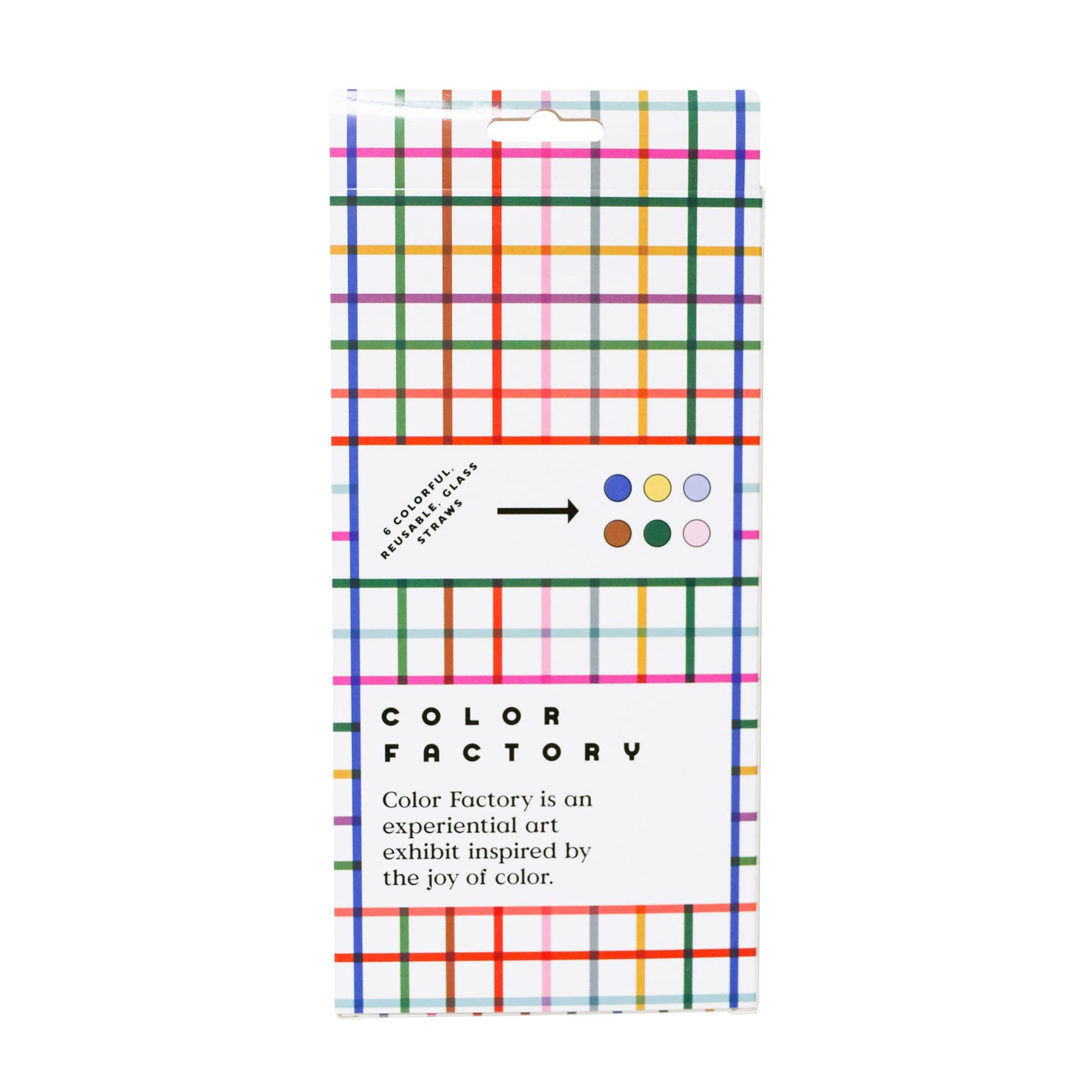 Multicolored Glass Straws