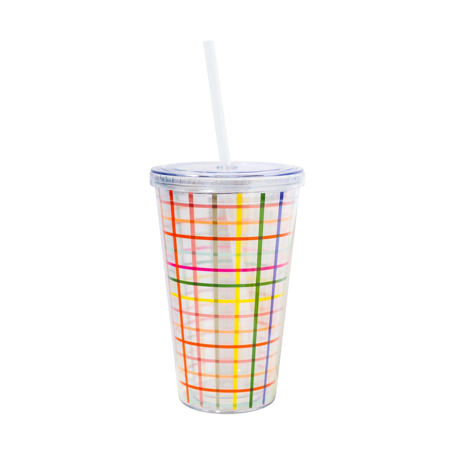 Rainbow Grid Tumbler