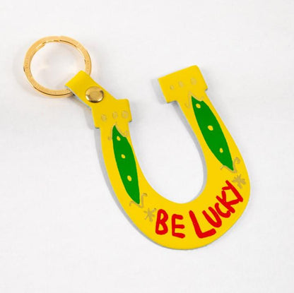 Be Lucky Key Fob in Yellow