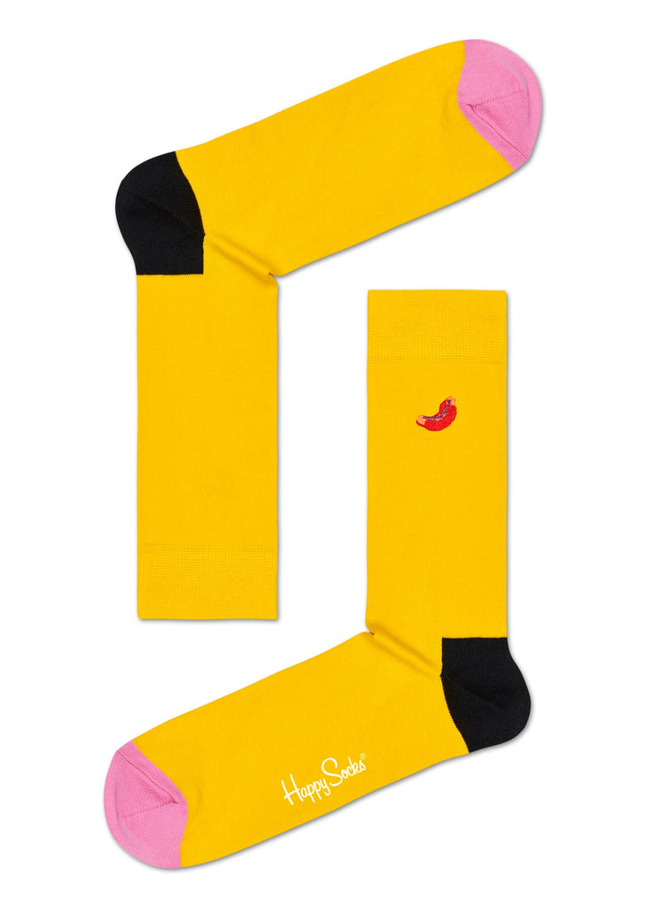 Embroidery Hot Dog Sock