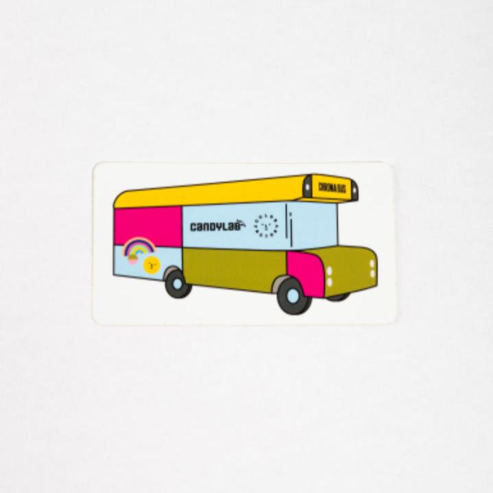 Color Factory Custom Chroma Bus CandyCar® Die Cut Sticker