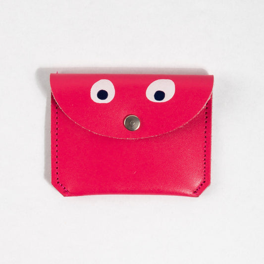 Googly Eye Mini Money Coin Purse in Pink