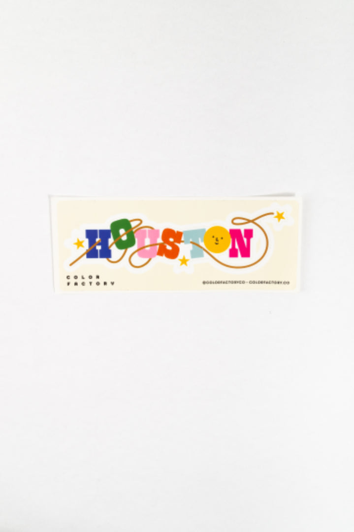 Houston Lettering Sticker – Color Factory