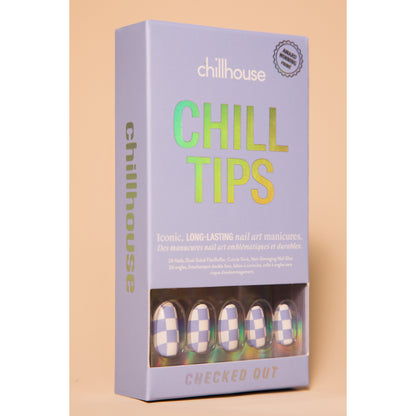 Chill Tips Checked Out Press-On Nails