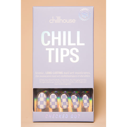 Chill Tips Checked Out Press-On Nails