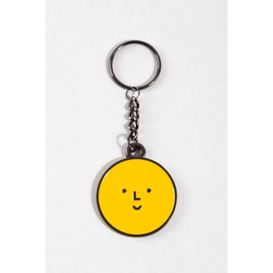 Yellow Smiley Logo Keychain