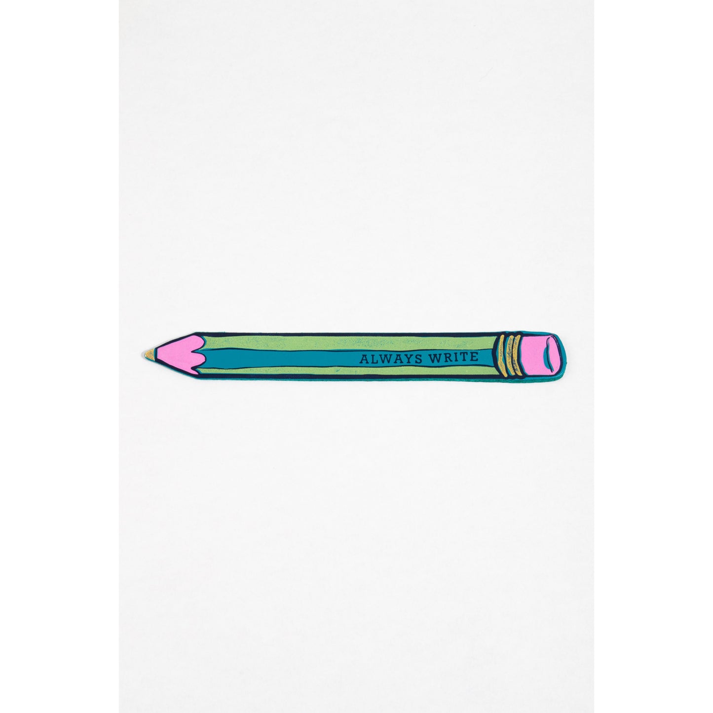 Always Write Pencil Bookmark in Turquoise