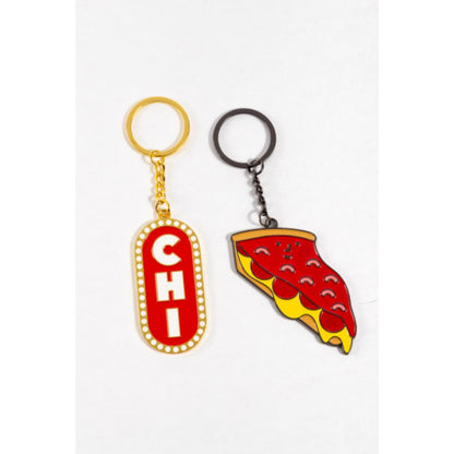 Chicago Marquee Sign Icon Keychain