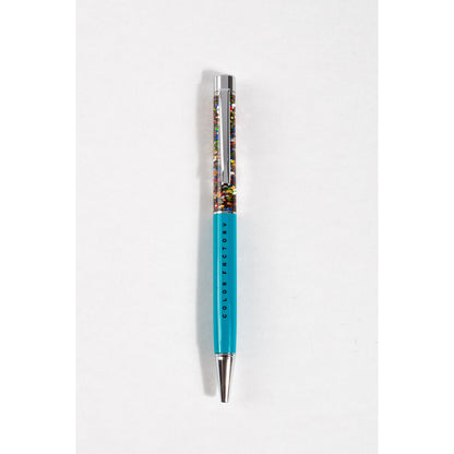 Blue Confetti Floating Pen