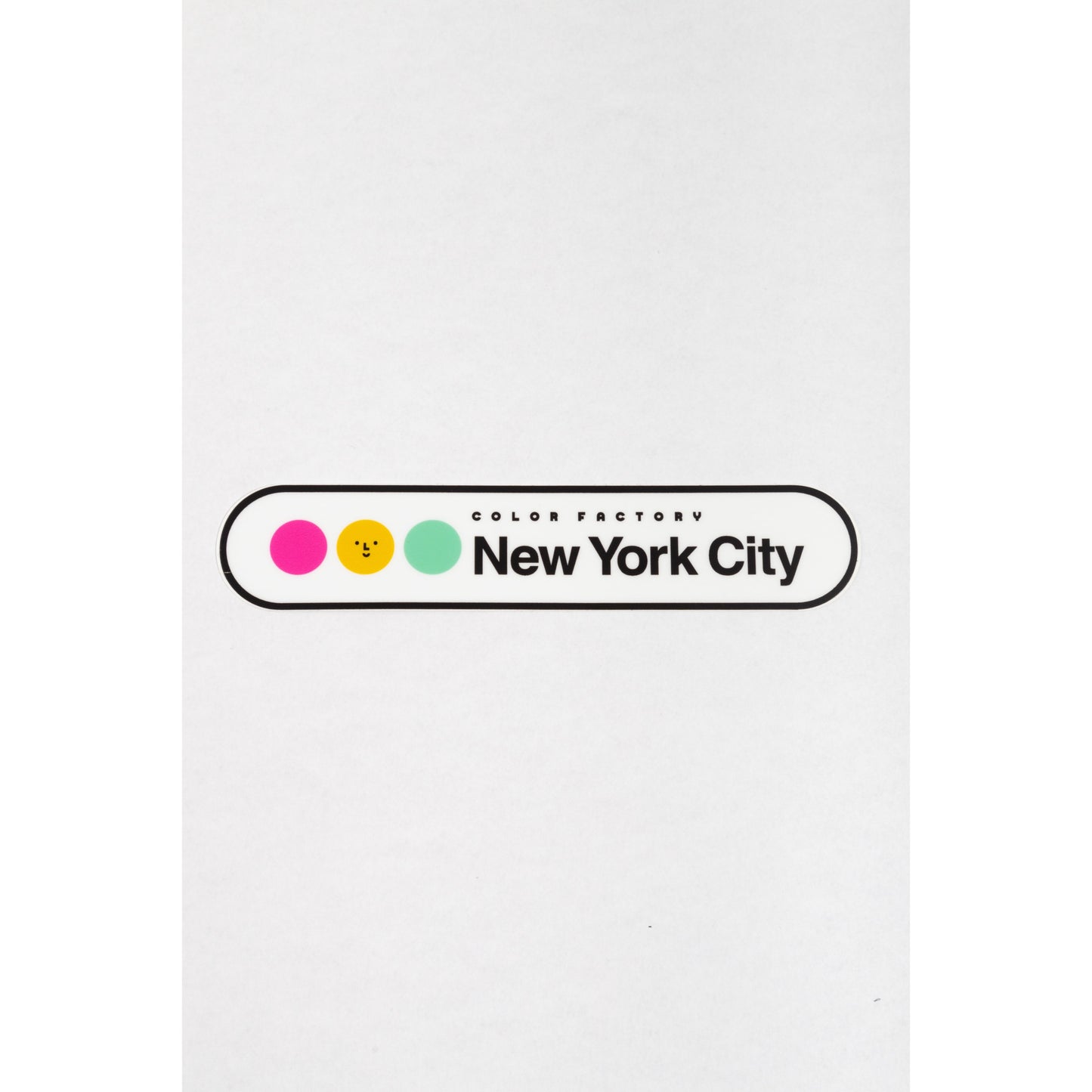 New York City Lettering Sticker