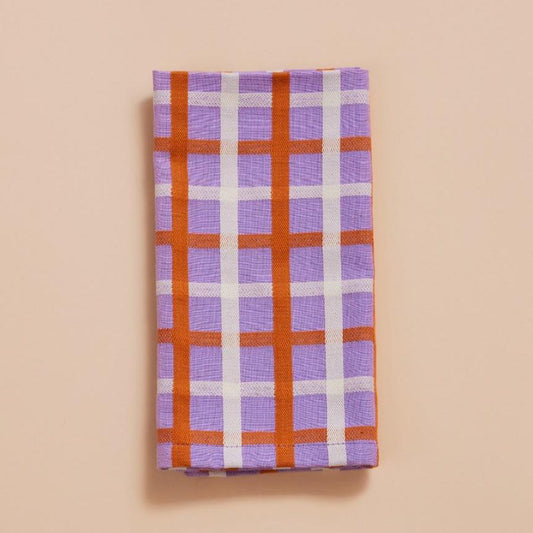 Lavender Woven Plaid Napkin