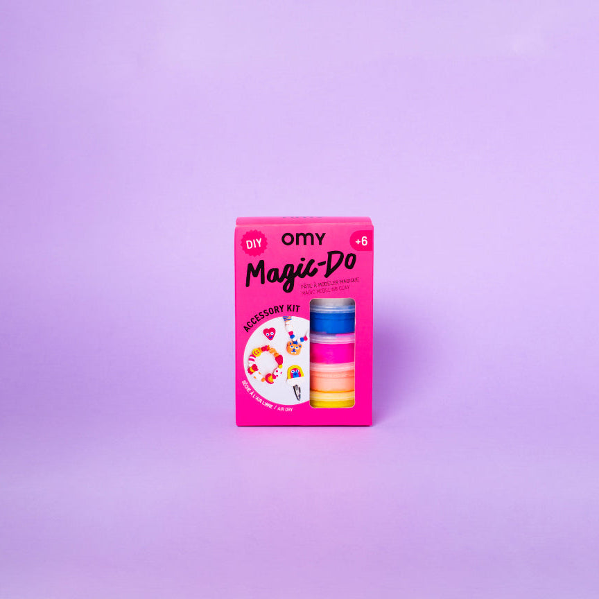Packaging of omy Magic-Do product on a purple background