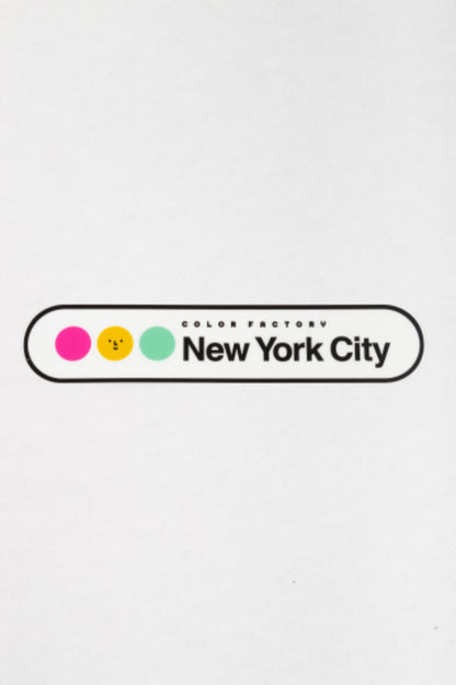 New York City Lettering Sticker