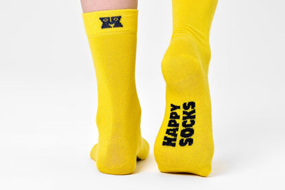 Yellow Solid Crew Sock