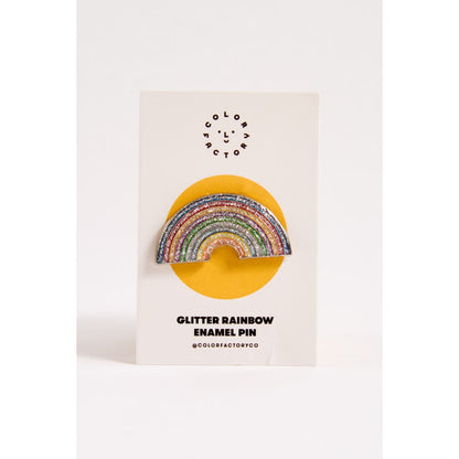 Glitter Rainbow Enamel Pin