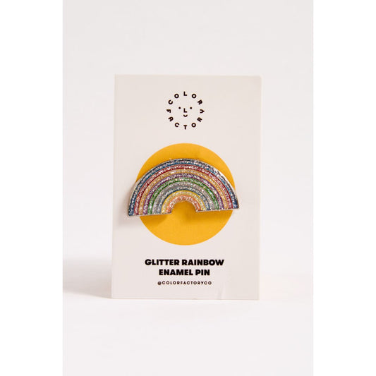 Glitter Rainbow Enamel Pin