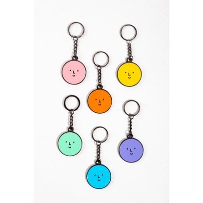 Orange Smiley Logo Keychain