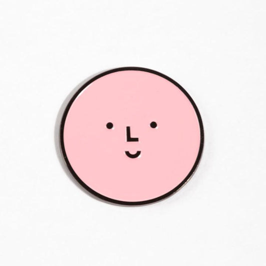 Pink Smiley Logo Magnet