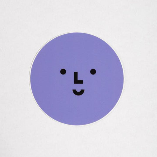 Smiley Logo Vinyl Sticker - Purple